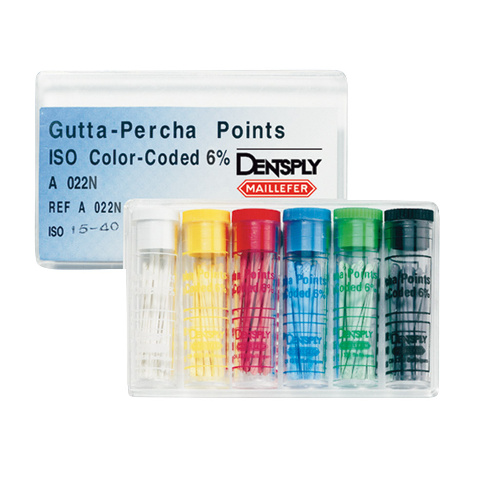 Pointes de gutta-percha 22N.06/040, 120 pièces