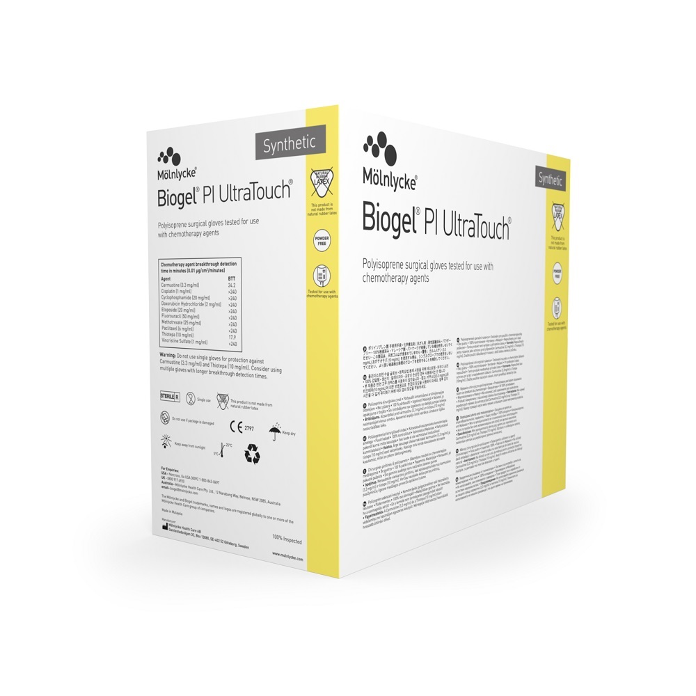 Biogel PI Ultra Touch Handschuhe puderfrei Gr.6,5, 50 Paar Packung