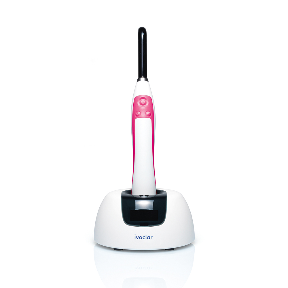 Lampe de polymérisation Bluephase G4 avec station de charge/radiomètre rose, pièce