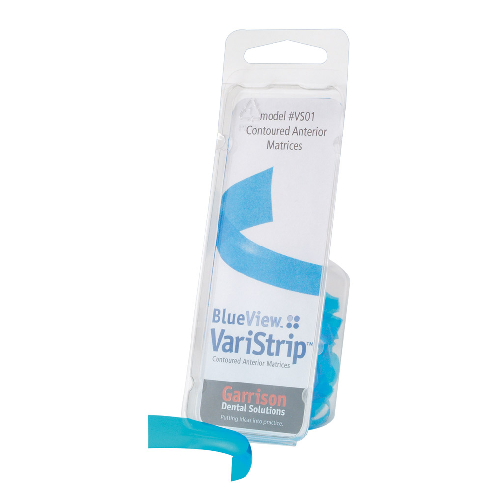 Blue View VariStrip Matrice Antérieure - 100x bandes matrices pour restaurations