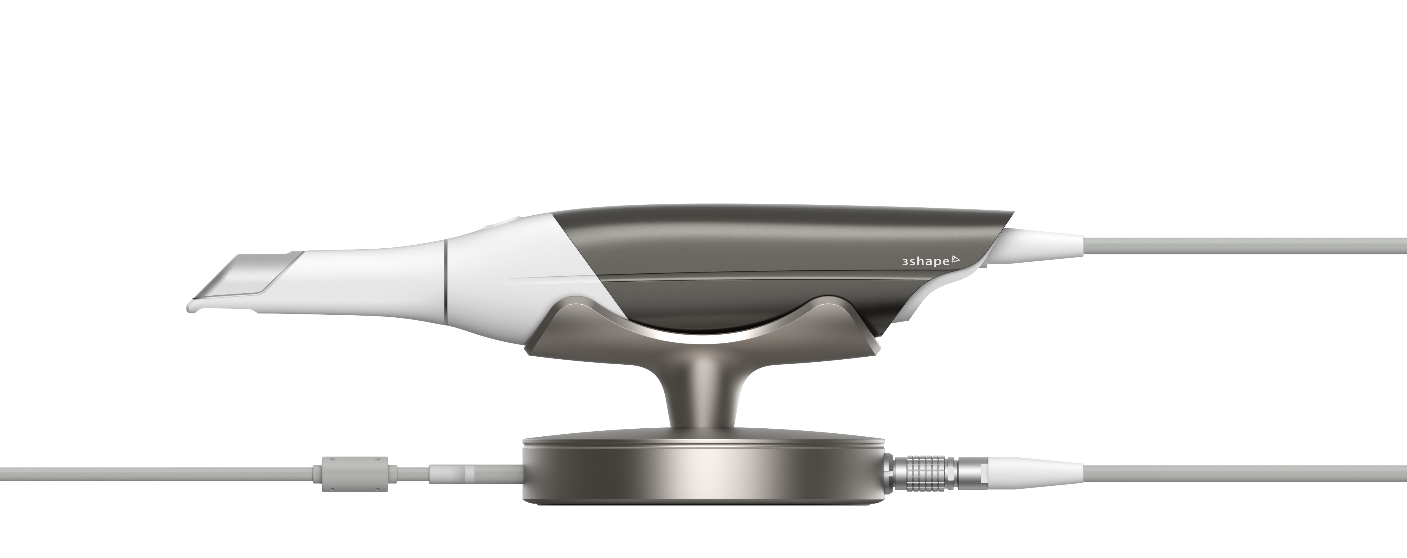 TRIOS 3_Product Render_transparent_scanner left in pod_2024