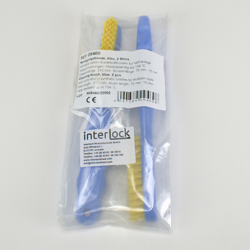 Brosse de nettoyage à poils en plastique durs, droits, 2 pièces