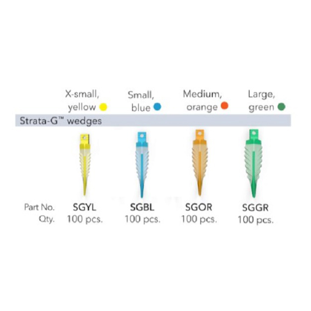 Cales Strata-G, assortiment de 4 x 100 pièces