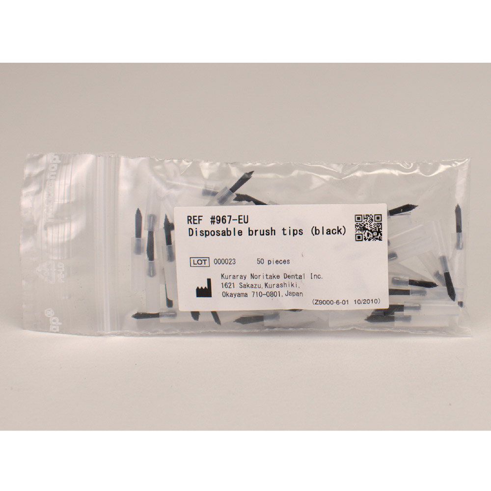 Embouts de pinceau Clearfil noirs, 50 pièces