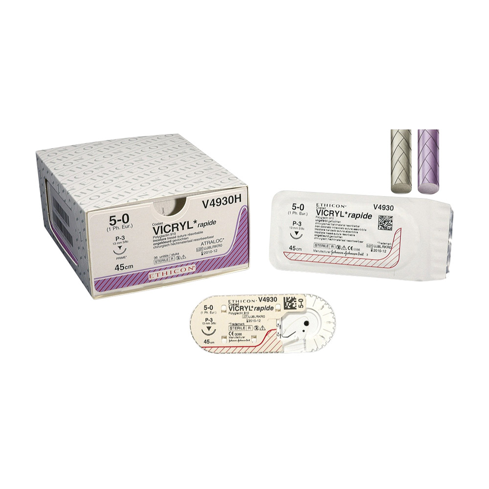 Vicryl Rapid non teint 3-0 FS2 0,45, 36 pièces