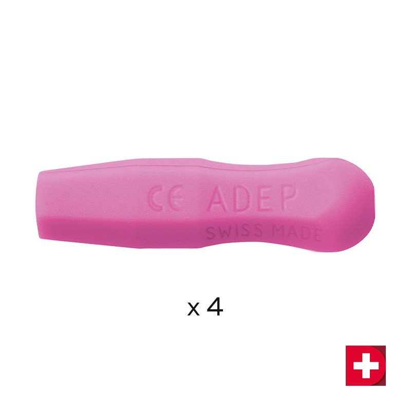 Deppeler ADEP Griffhülsen rosa, 4 Stück
