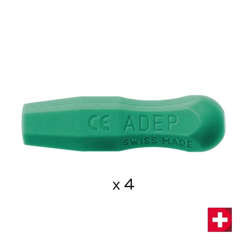 Deppeler ADEP Griffhülsen hellgrün, 4 Stück