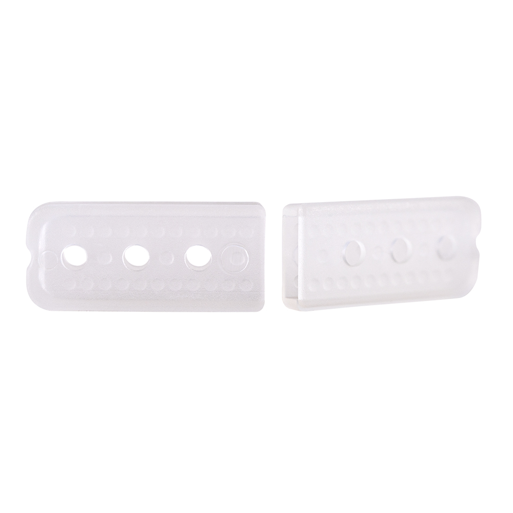 Capuchon de protection de précision plat perforé 2 x 9 x 25 mm naturel, 100 pièces