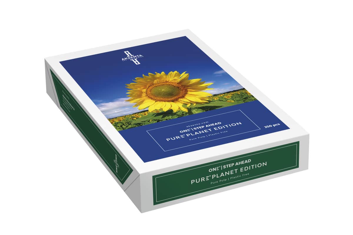 Akzenta Traypapier Pure Planet 18 x 28 cm weiß, 250 Stück