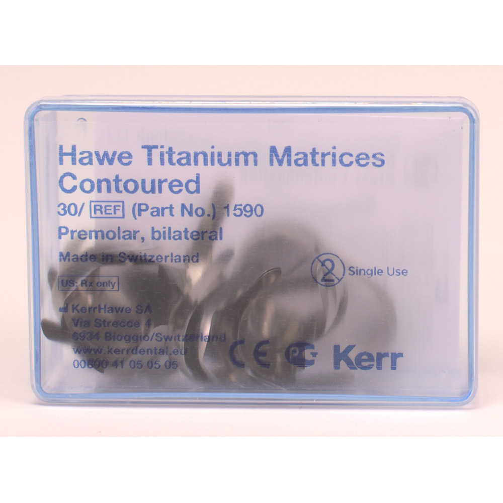 Matrices en titane bombées 1590, 30 pièces