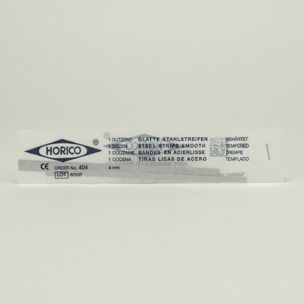 Bandes en acier lisses 4 mm, 12 pièces