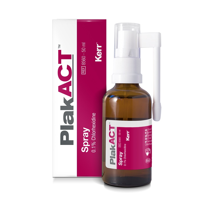 PlakACT Spray 0,1 % Chlorhexidine, flacon de 50 ml