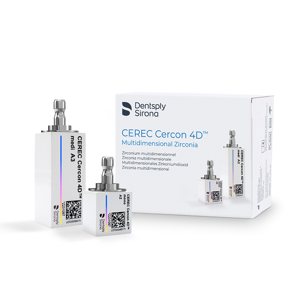 CEREC Cercon 4D mono A1, 4 pièces