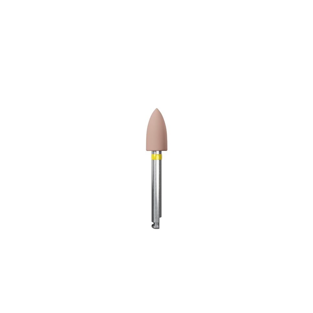 Polissoir composite hybride Kenda à haute brillance, rose, grande pointe, lot de 6 pièces