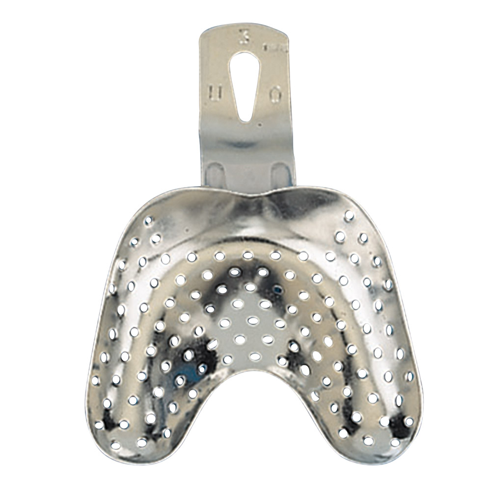 Porte-empreinte superieuresdentees per- cees Ehricke inox