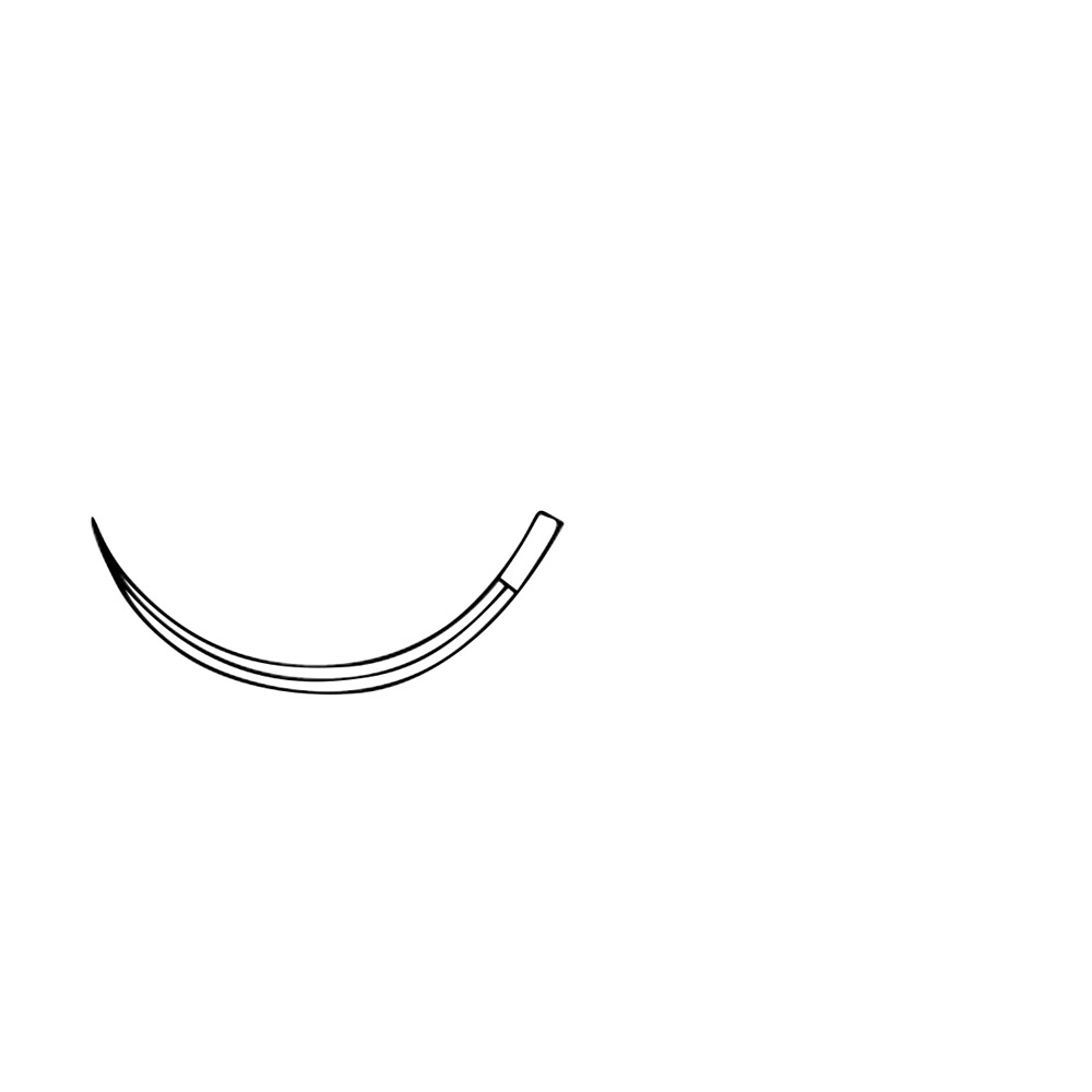 Sutures Polypropylene #6-0NA/C-22 inversée 3/8cercle