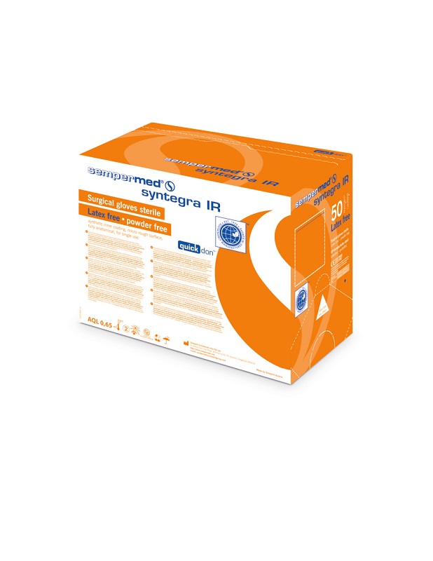 Sempermed Syntegra IR Handschuhe pf latexfrei Gr.7,5, 50 Paar Packung