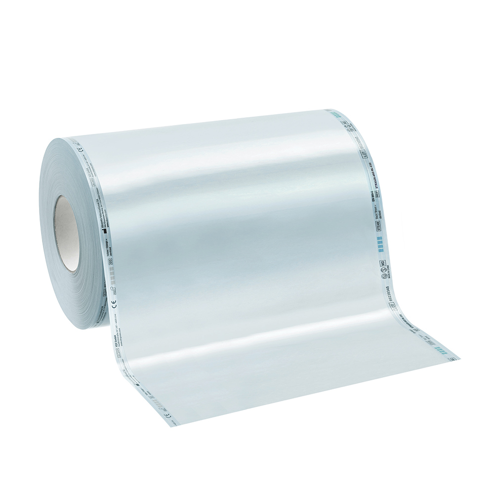 TOP SAFE - Rouleau de stérilisation bleu 300 mm x 200 m, sans pliure