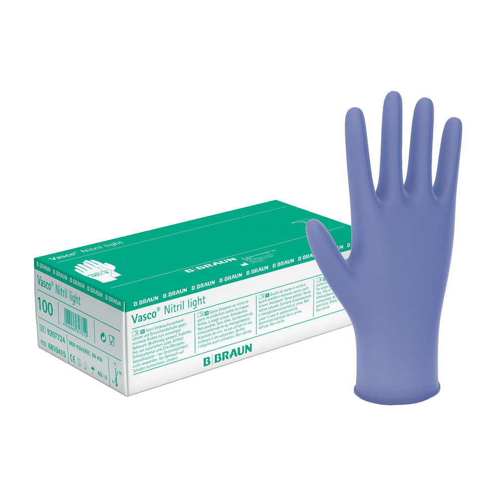 Vasco Nitril light Handschuhe puderfrei Gr. L, 100 Stück