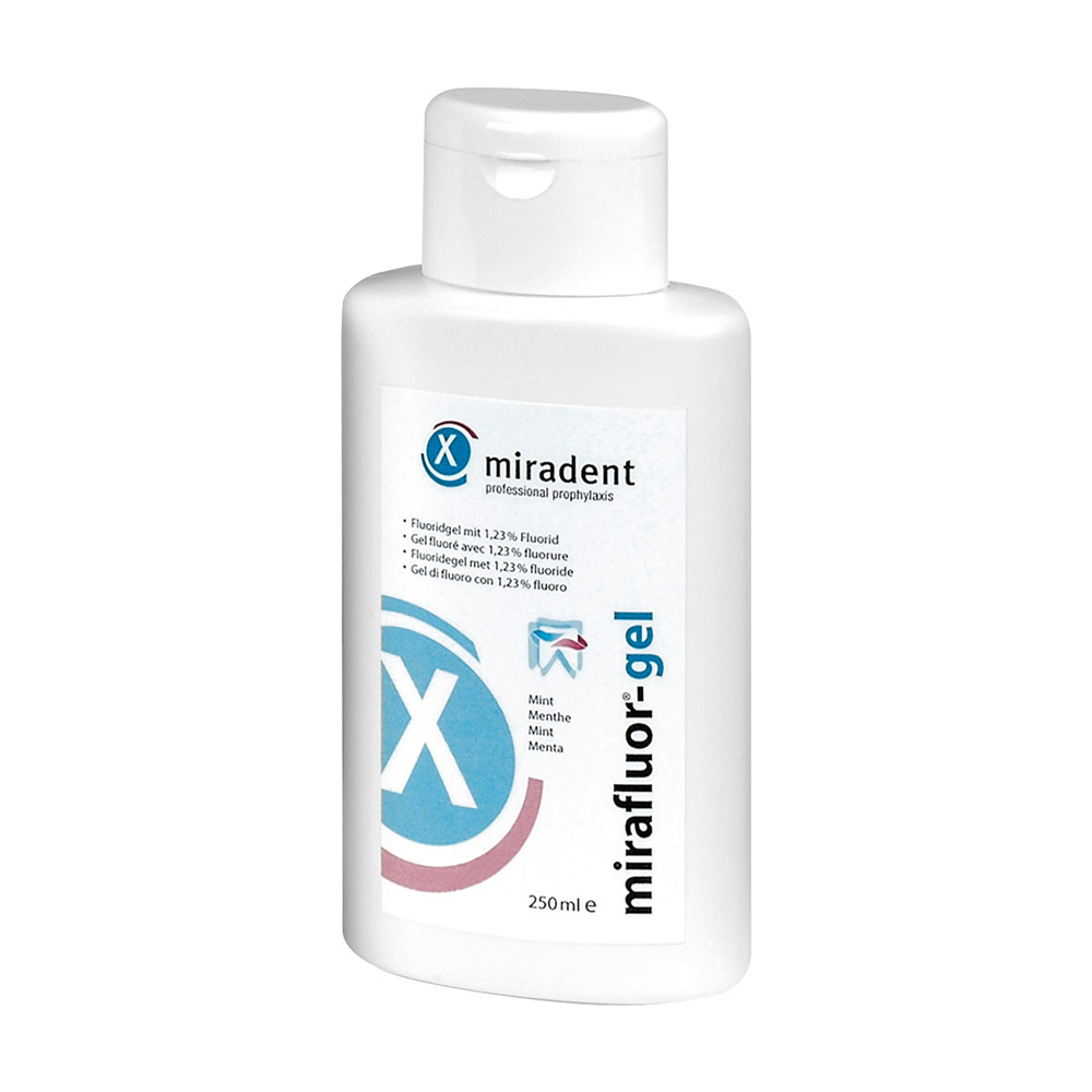 Mirafluor Gel Mint 1,23% Fl 250ml