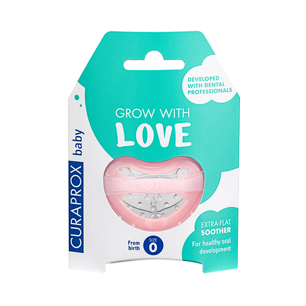 CURAPROX Baby Schnuller Gr. 0 rosa, Stück