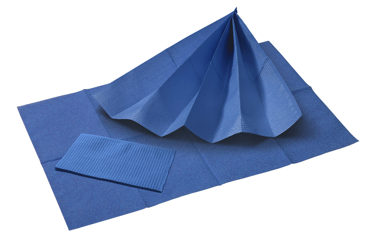 Serviettes TOP SAFE magicblue 3 plis 33 x 45 cm, 500 pièces