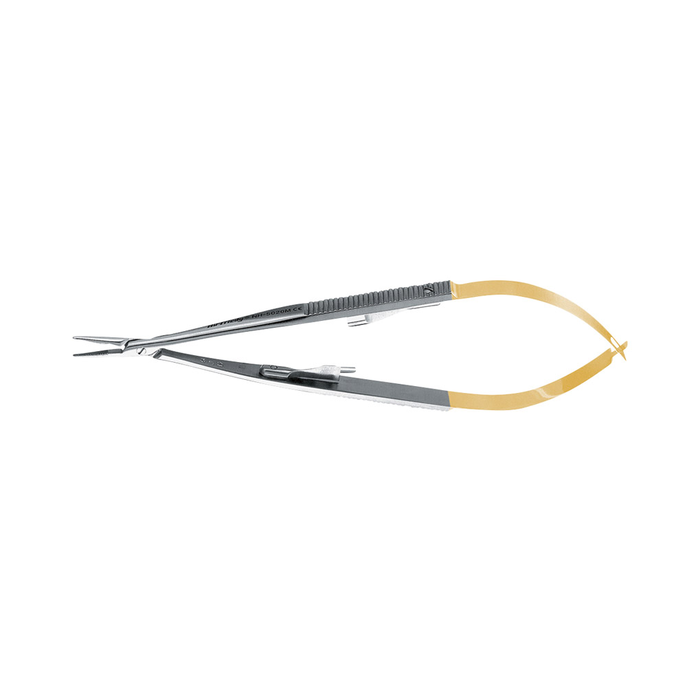Porte-aiguille Castroviejo #5020M carb. Tungst. Droit 14cm