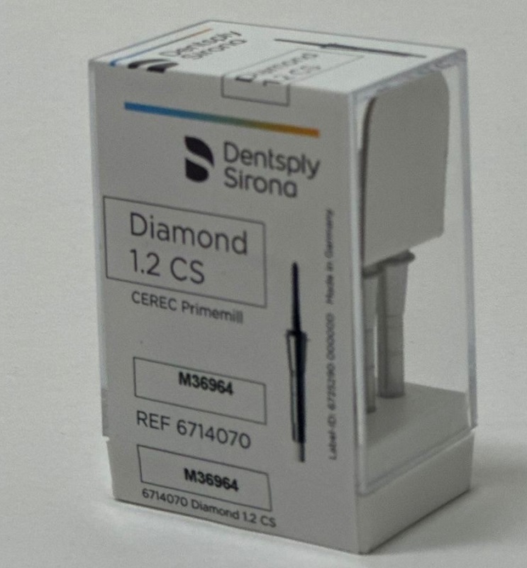 Cerec Primemill Diamant 1,2 CS, 6 pièces