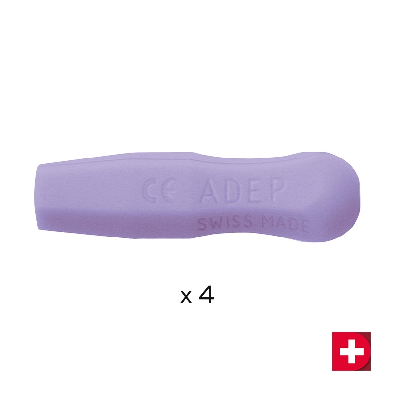 Deppeler ADEP Griffhülsen violett, 4 Stück