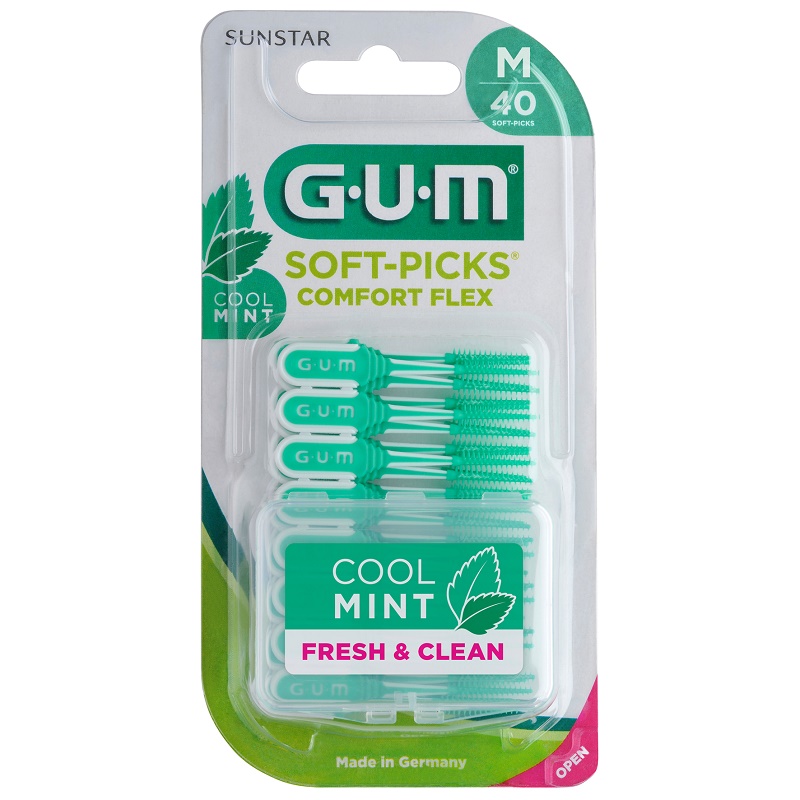 GUM Soft-Picks Comf.Flex mint med. 40St