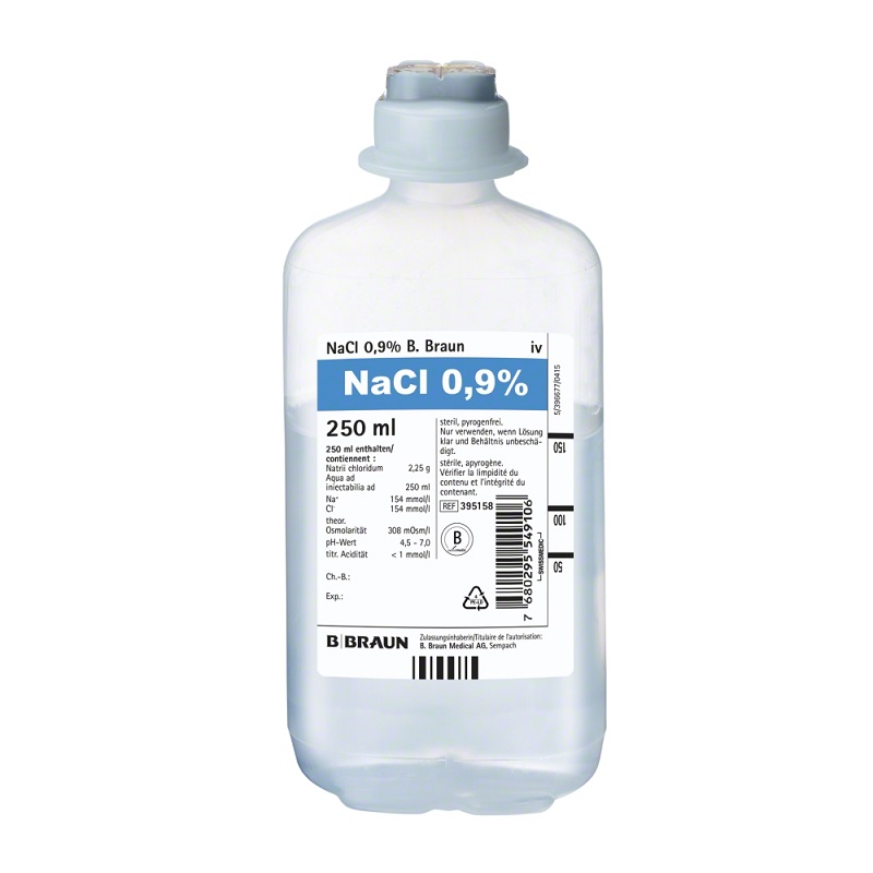NaCl 0,9 % Ecoflac plus 10x250 ml rég.