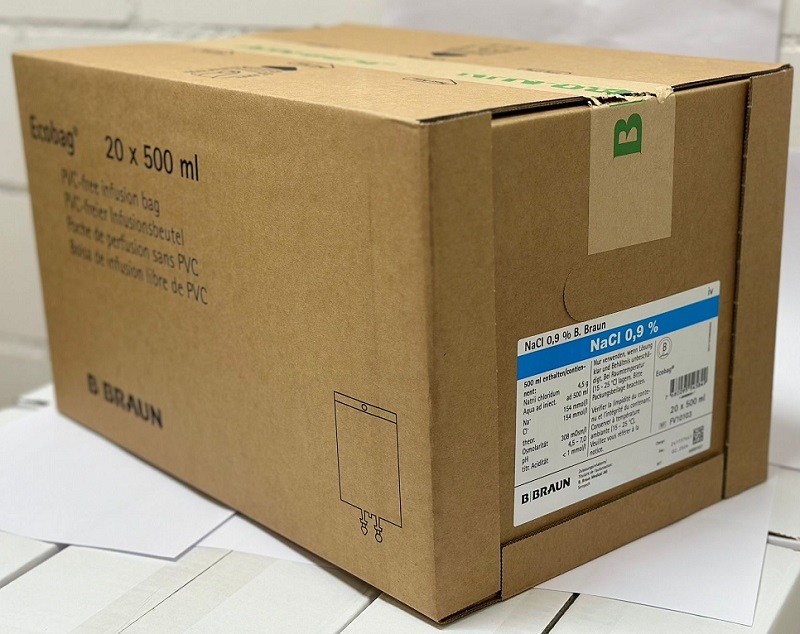 NaCl 0,9 % Ecobag 20x500 ml >CH