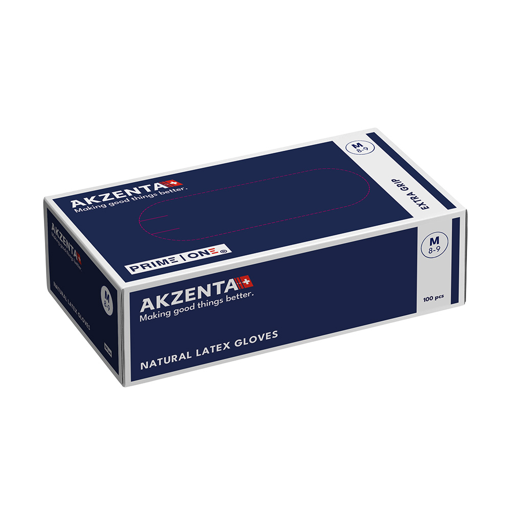 Top Touch Plus Latex Extra Grip Handschuhe Gr. M, 100 Stück Packung