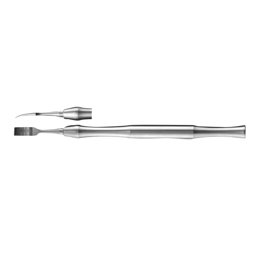 Ostéotome ciseau osseux courbé 6 mm, pièce