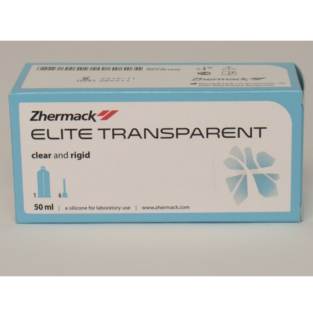 Elite Transparent, cartouche de 50 ml + 6 aiguilles mélangeuses