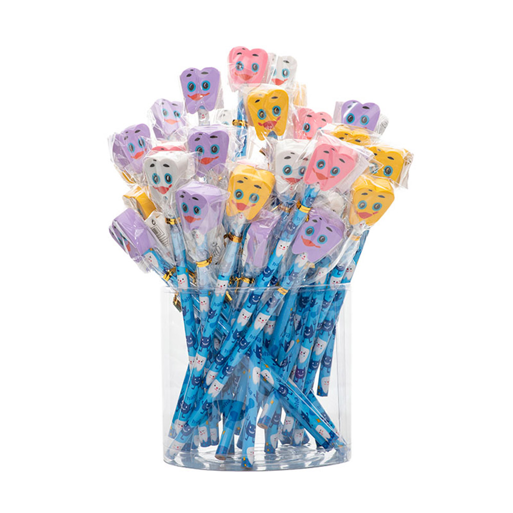 Bleistift m.Radiergummi Zahn Pa48