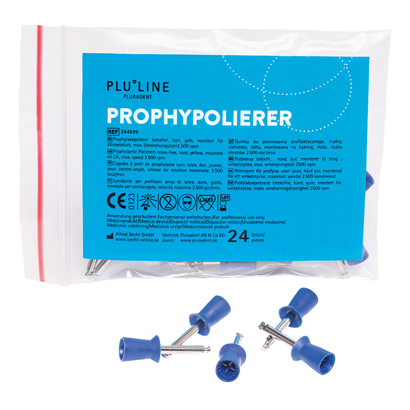 PLULINE PROPHY POLIERER soft blau, 24St