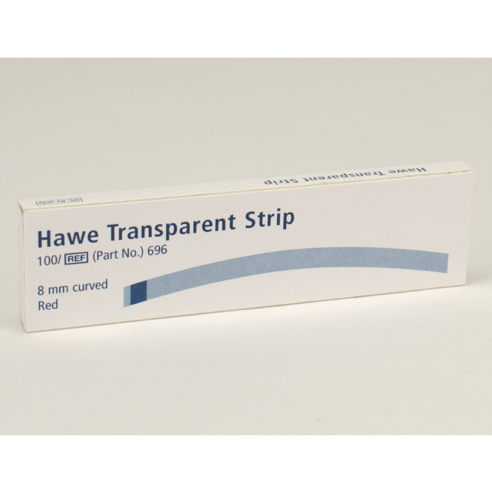 Strips transparente courbe no 696 8mm 100 pces