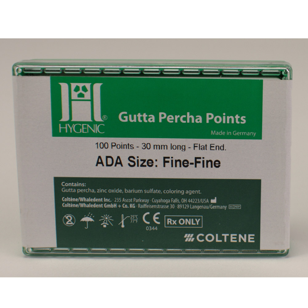 Pointes de gutta-percha roses FF, 100 pièces