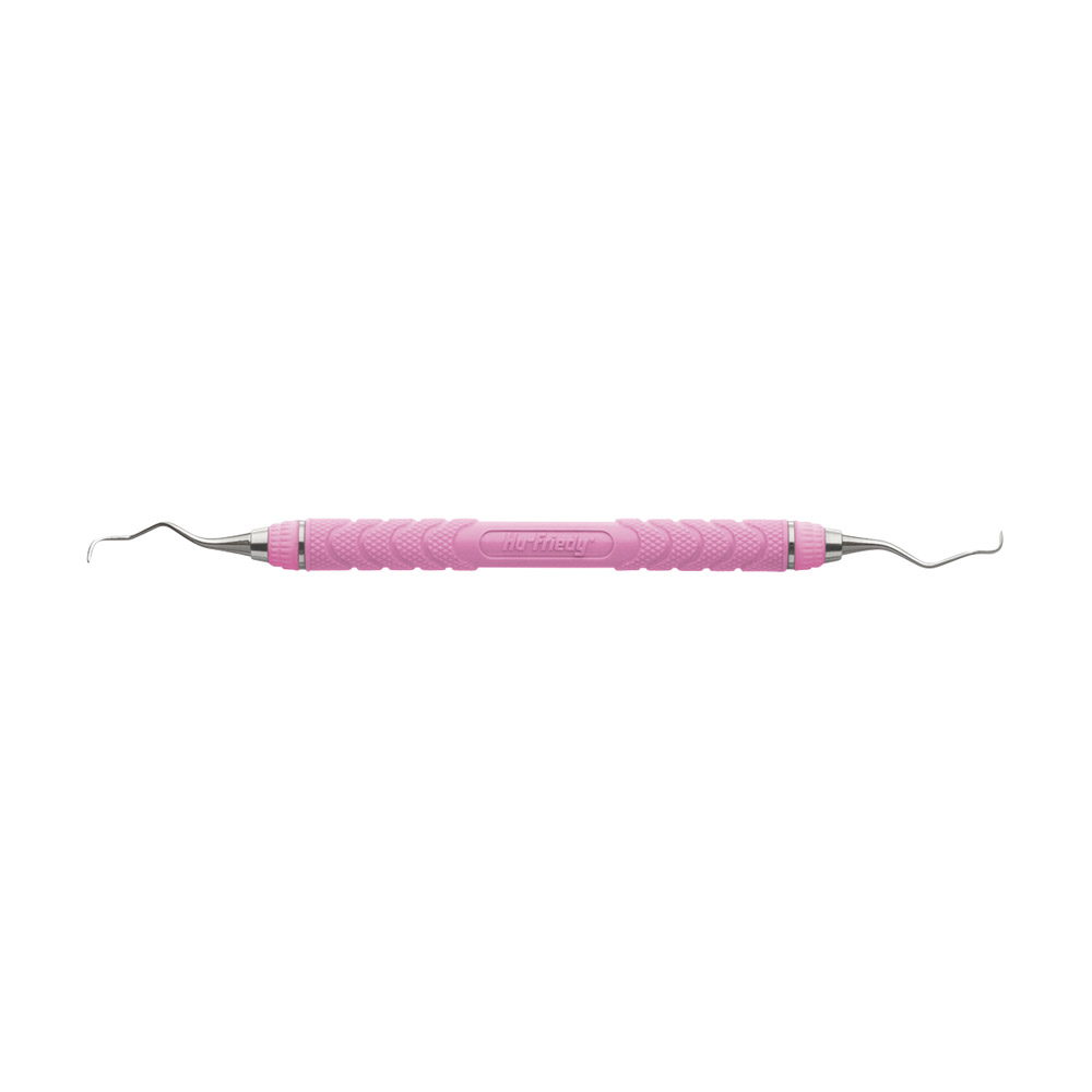 Curette Langer #3/4 manche#8 résine rose