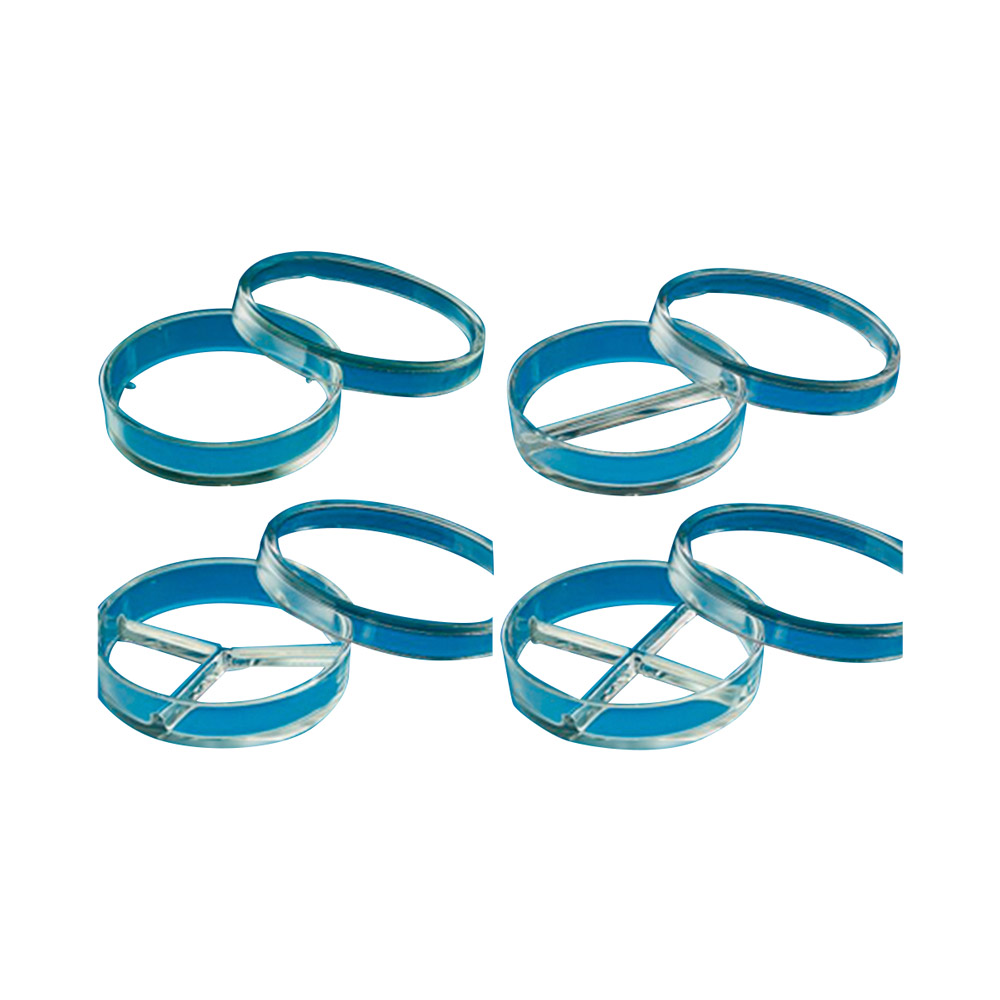Petri en verre clair sans copartiment 6cm no 791 pce