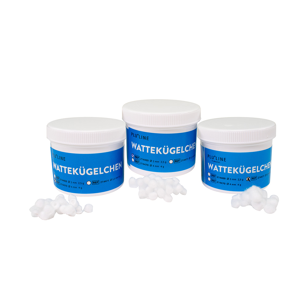 PLULINE WATTEKÜGELCHEN Ø 7mm, 10g Pa