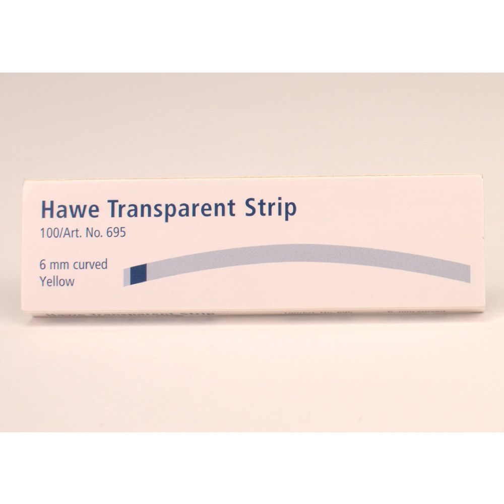Strips transp.courbe 6mm 695 100 pces