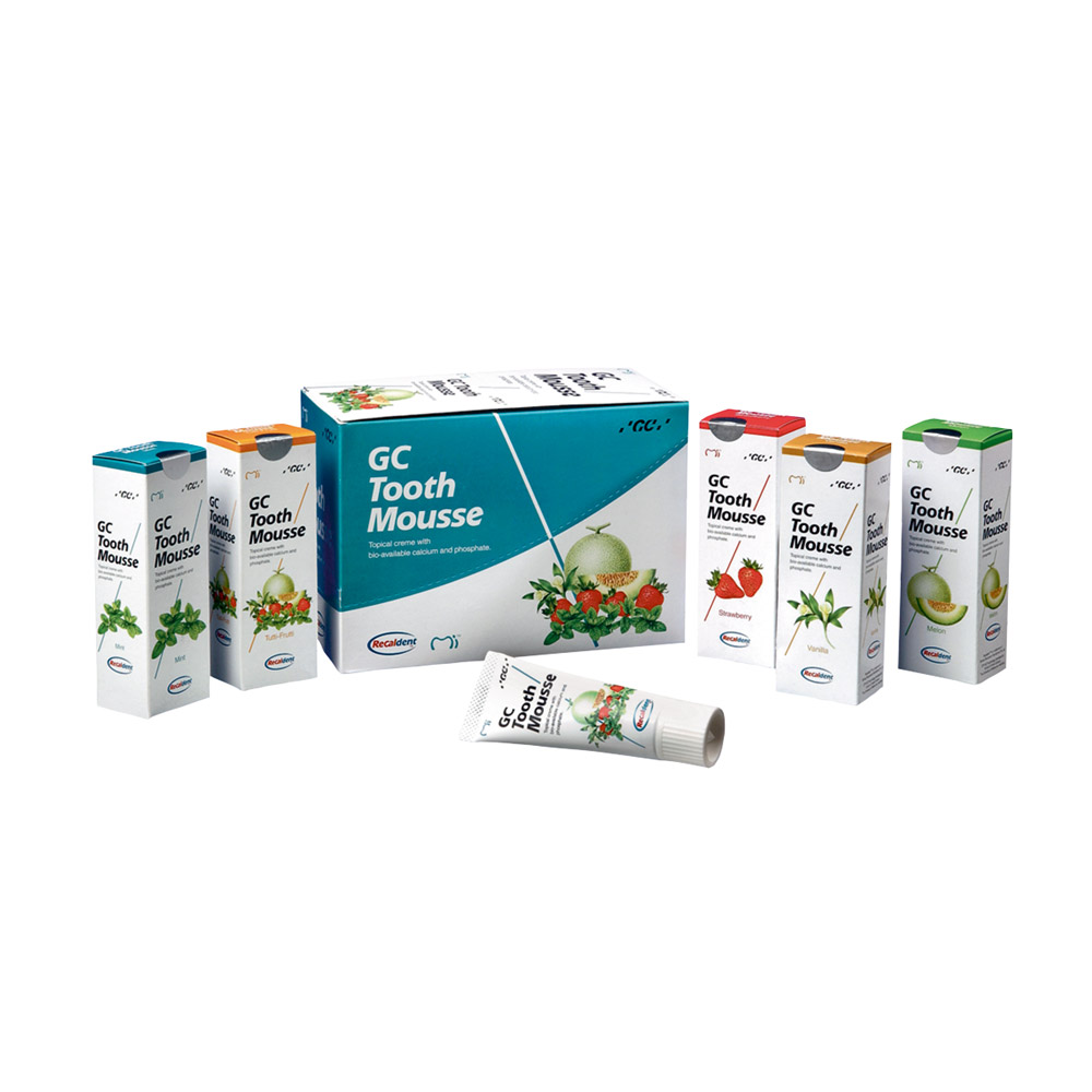 GC tooth mousse 10 tubes à 40 gr.