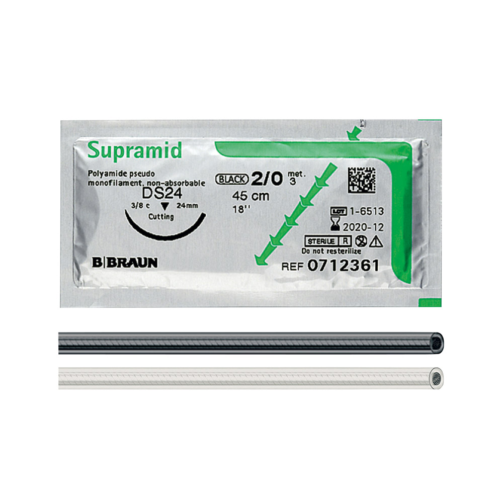 SUPRAMID schw.45cm 4/0 HS-21 Pa36