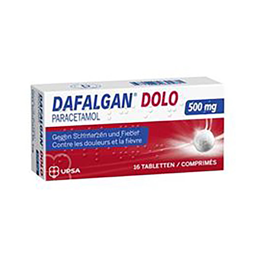 Comprimés Dafalgan Dolo, 16 pièces