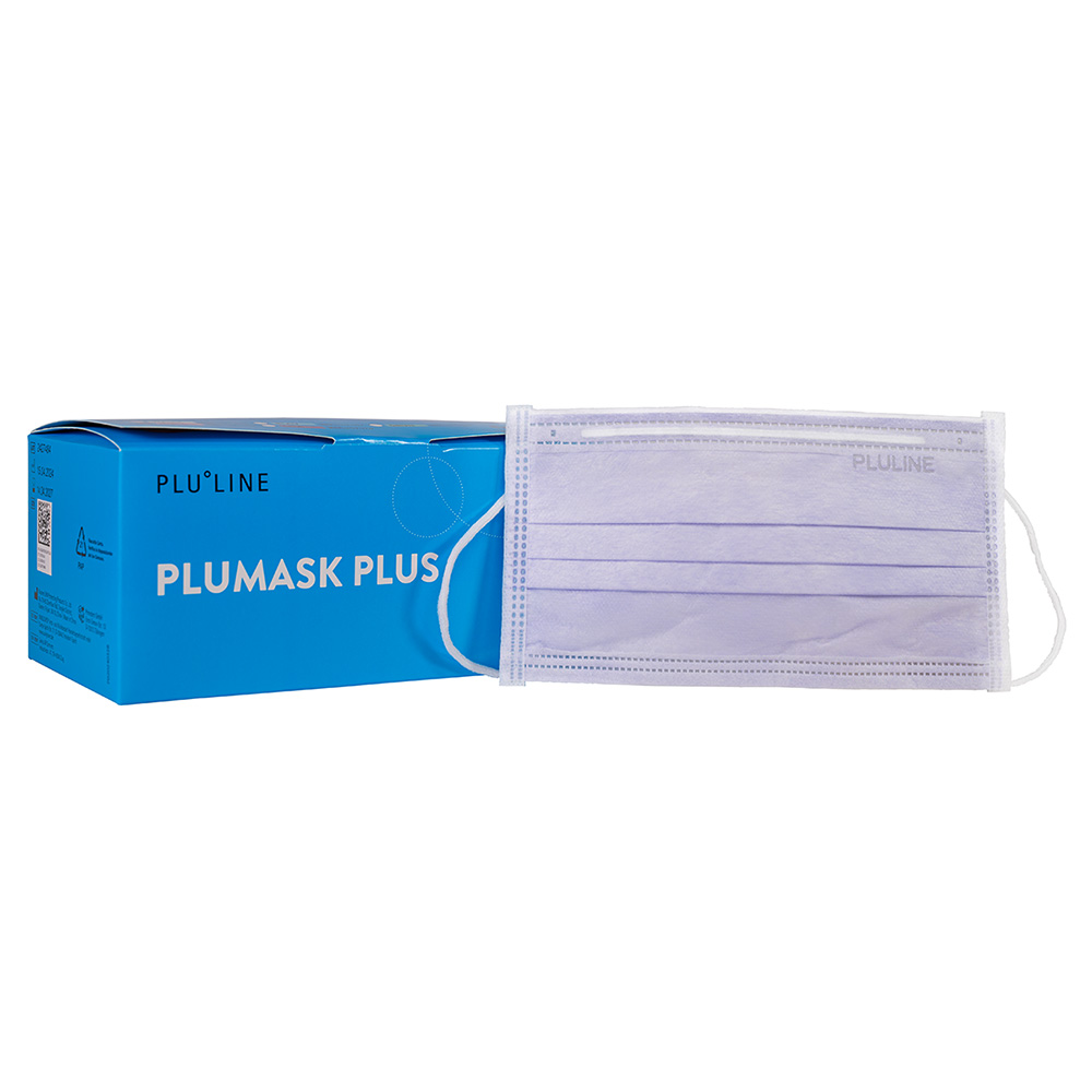Plumask Plus masque buccal violet, 50 pièces