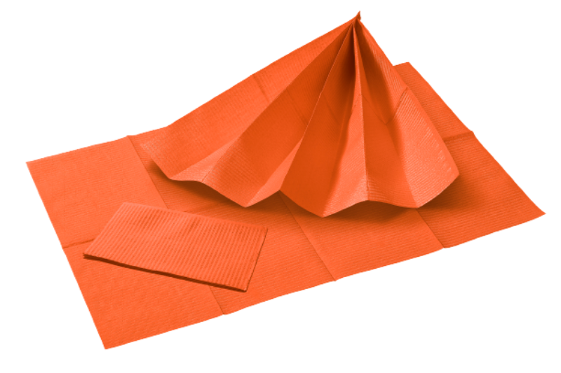 TOP SAFE Patientenservietten orange 2-lagig 33 x 45 cm, 500 Stück