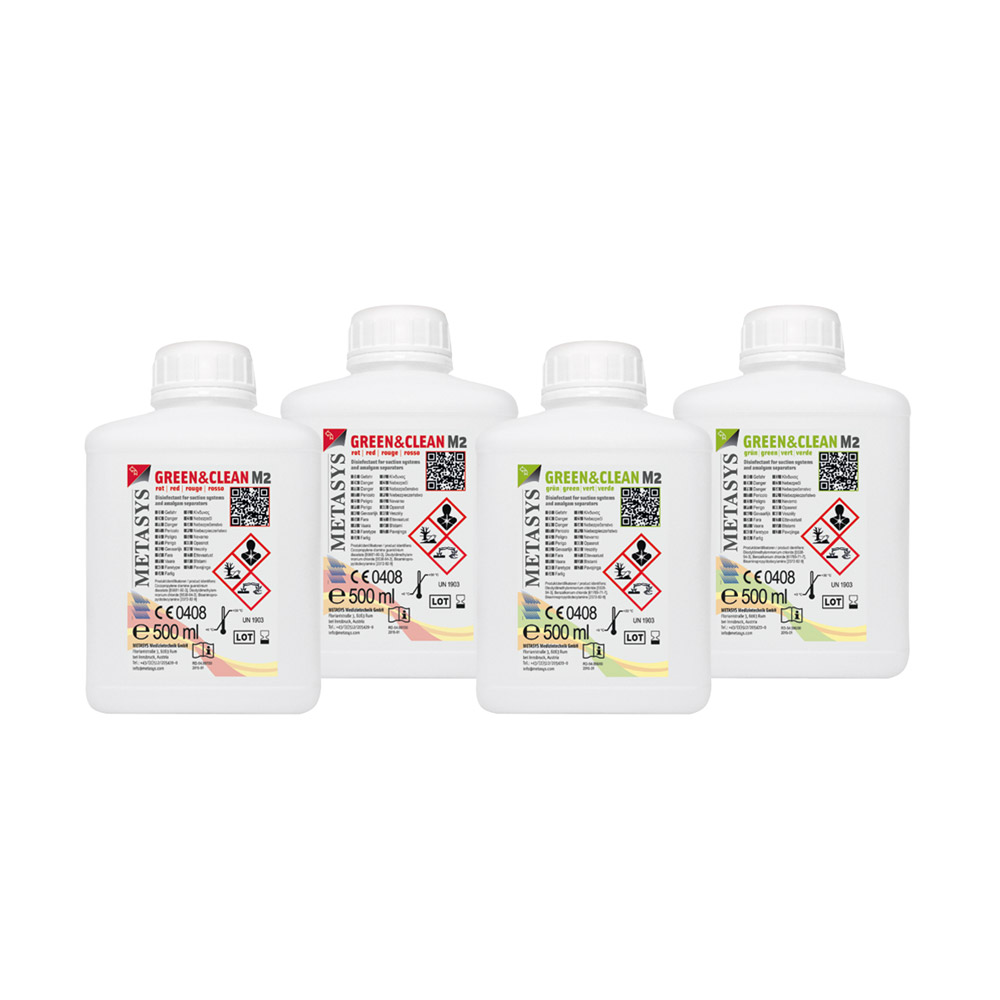 Green&clean M2, 4 x 500 ml Beutel Nachfüllpackung