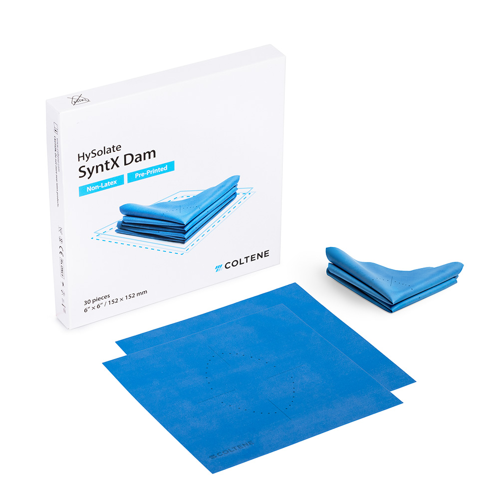 HySolate SyntX Digues Non-Latex 152 x 152 mm imprimées, 30 pièces